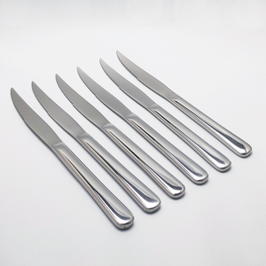 Solid Handle Steel Steak Knife Set