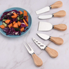 Wood Handle Cheese Knife Set 6pcs