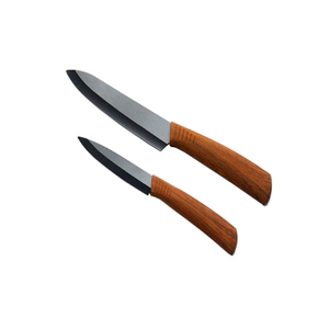2pcs Black Ceramics Kitchen Knives