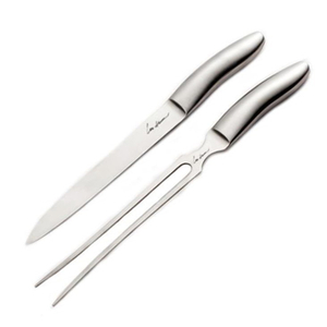 Stainless Steel Carving Set Matte Polish