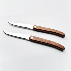 Serrated Knife With Wood Handle