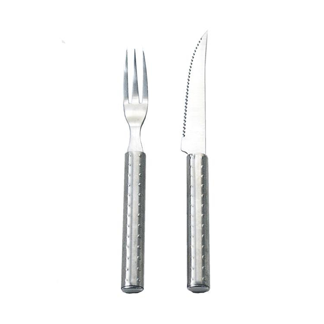 Full Steel Steak Knife And Fork Set