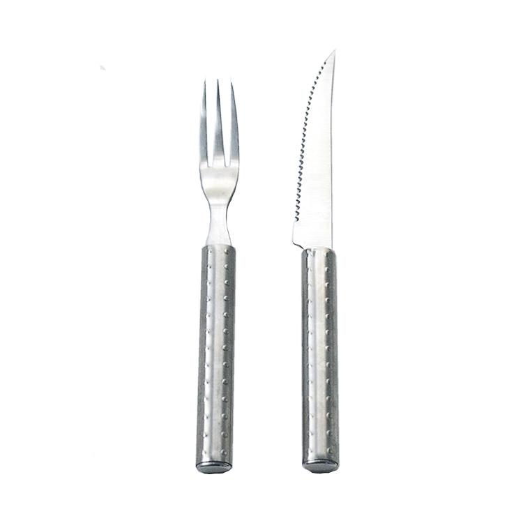 Full Steel Steak Knife And Fork Set