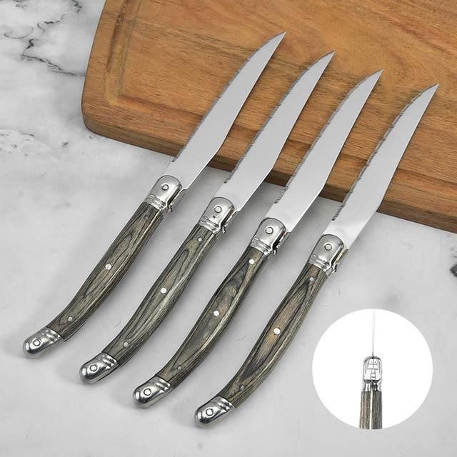 High Quality Steak Knives Set With Wood Handle