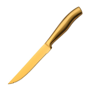 Gold Hollow Steak Knife