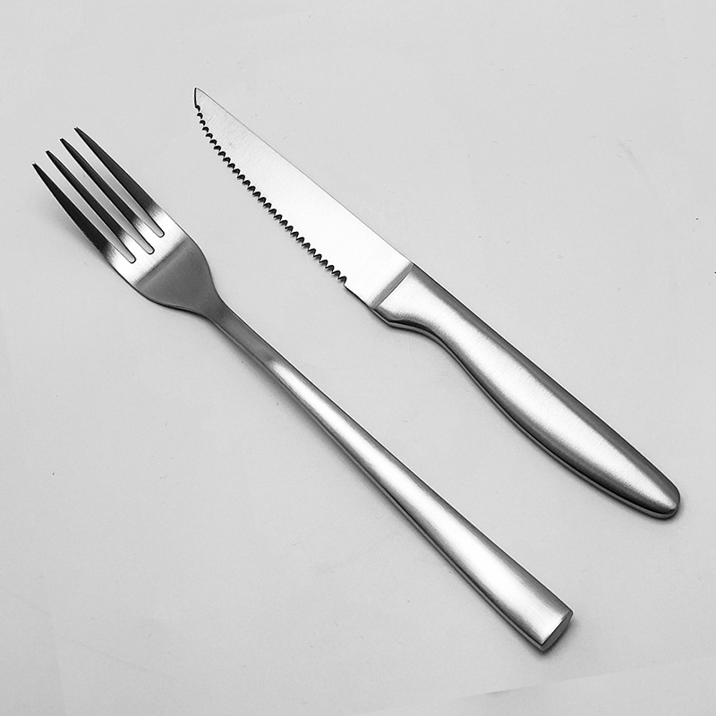 Solid Steak Knife And Fork Set