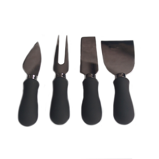 4pcs PP Handle Cheese Knives Set
