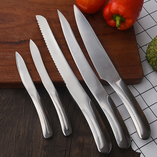 5pcs Kitchen Knife Mirror Polish