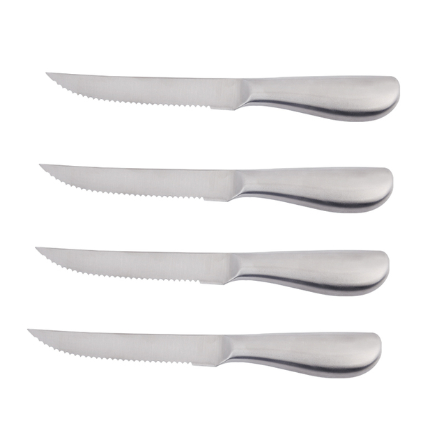 Full Stainless Steel Steak Serrated Knife