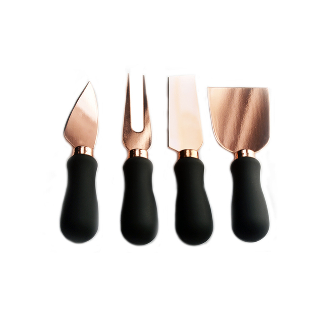 Rose Gold Cheese Knives Set