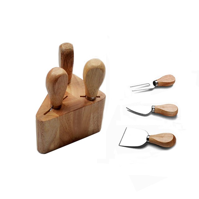 3piece Cheese Knife with Stand