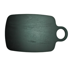 Black Rubber Wood with Handle