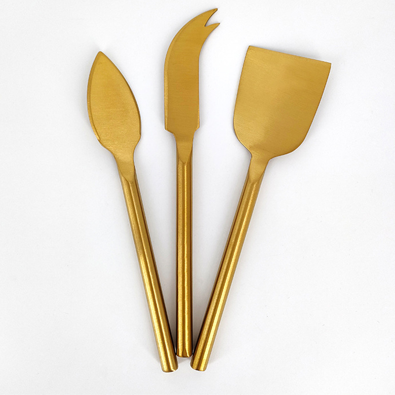 PVD Gold 3pcs Cheese Tools Set