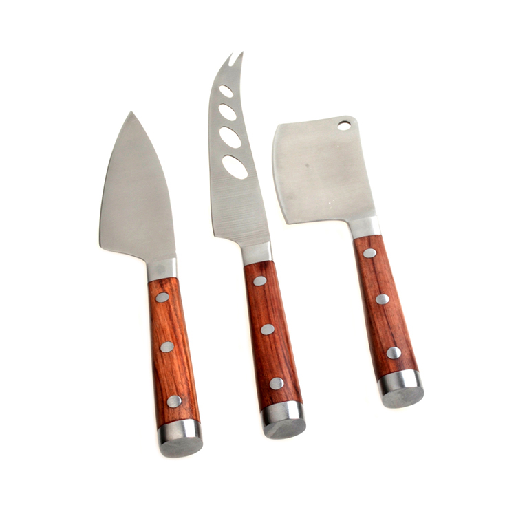 Rosewood Handle Cheese Knives Set