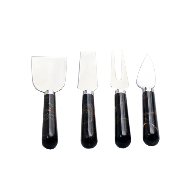 Marble Handle Cheese Knife Set S/4
