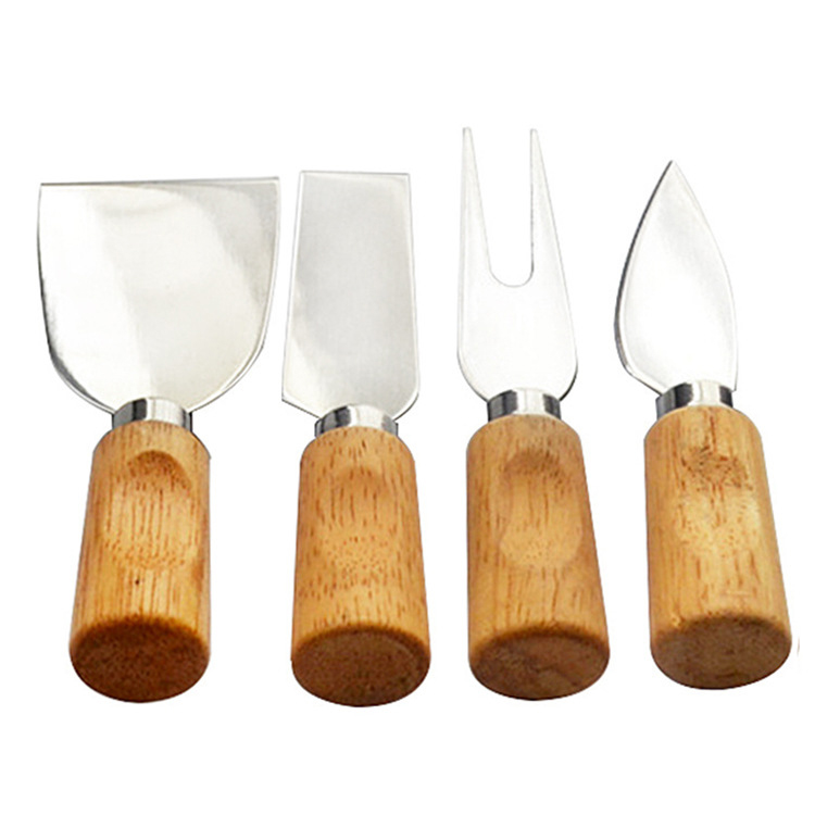 Steel Cheese Knife with Wood Handle