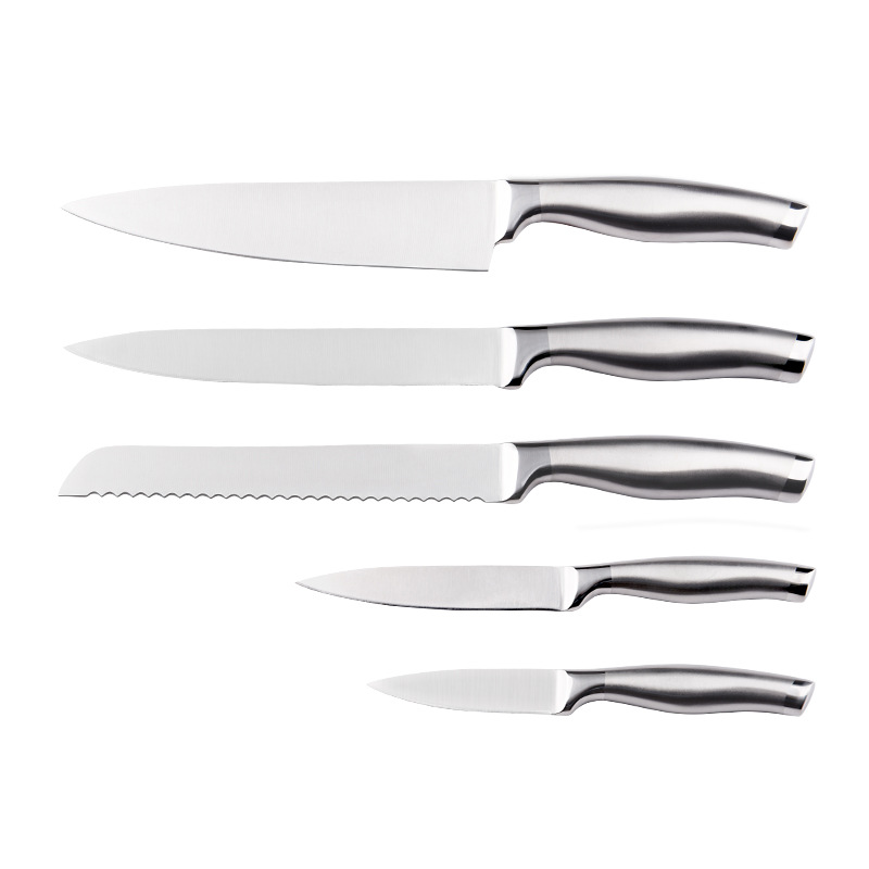 Full Steel Matt Finish Kitchen Knife Set