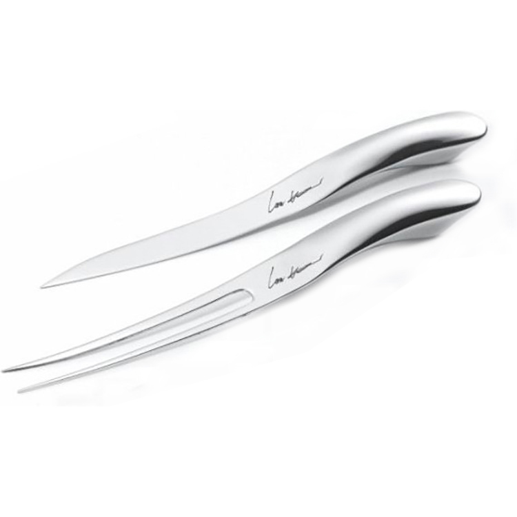 Full Stainless Steel Carving Knife And Fork Set