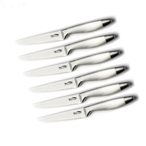 Full Steel Steak Knives Hollow Handle