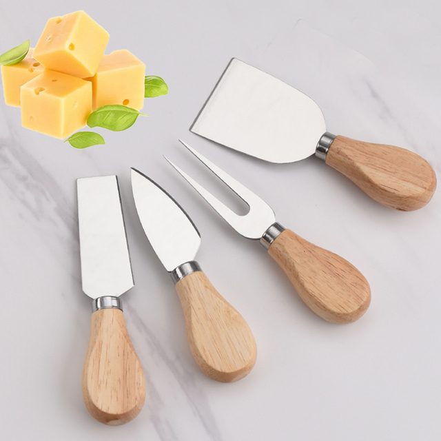 Wood Handle Cheese Knife Set