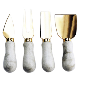 PVD Gold Cheese Knives Set