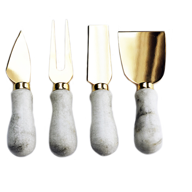 PVD Gold Cheese Knives Set