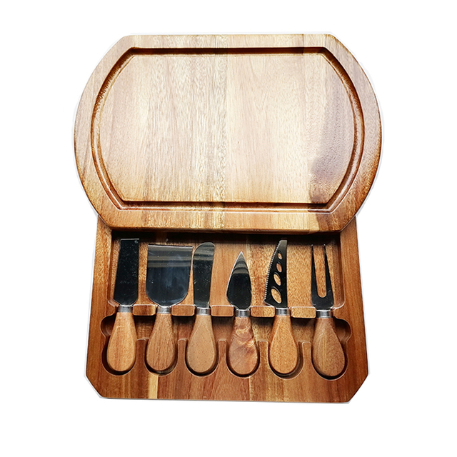 Chopping Board With Cheese Knife