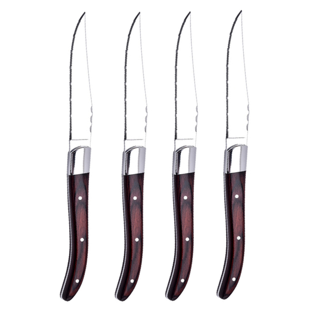 Pakka Wood Steak Knife Mirror Finish