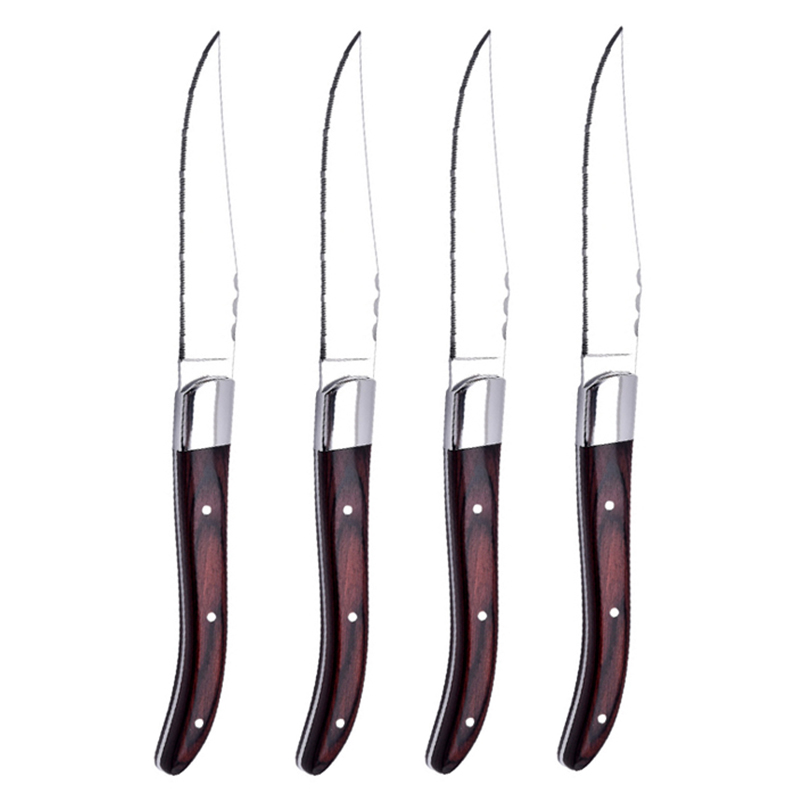 Pakka Wood Steak Knife Mirror Finish