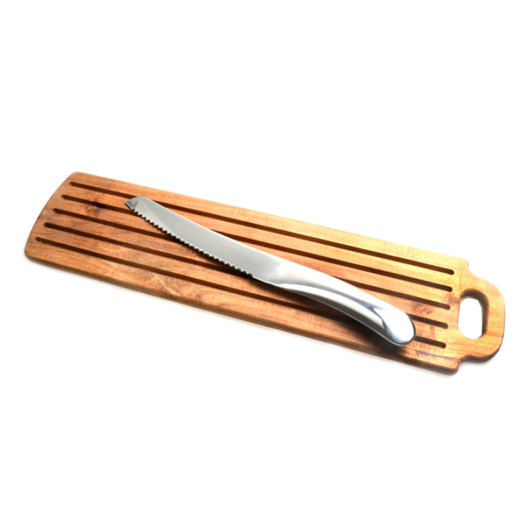 Cheese Board With Bread Knife