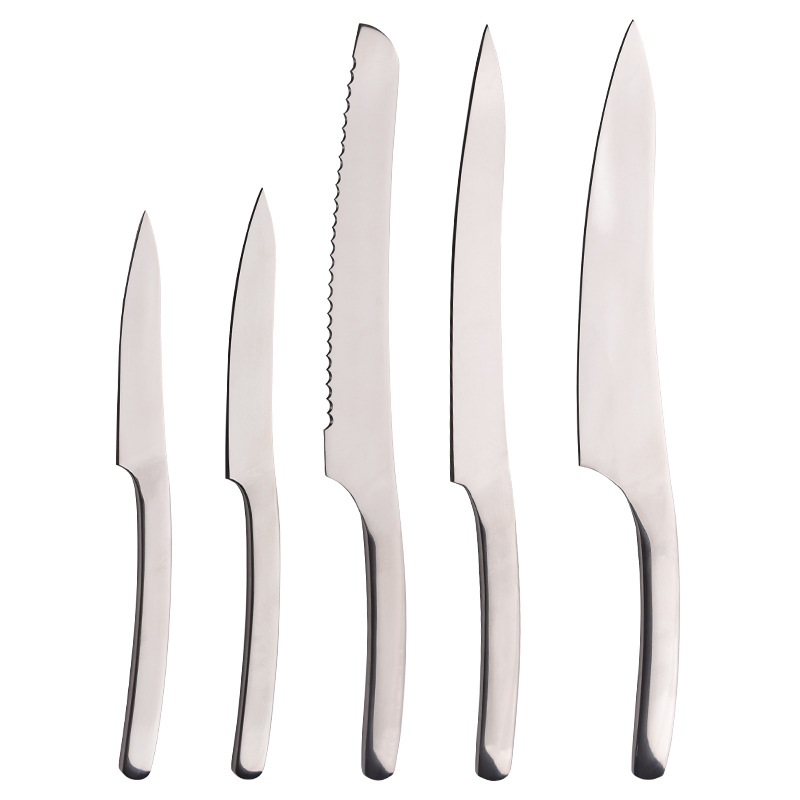 Stainless Steel Kitchen Knives Set Hollow Handle