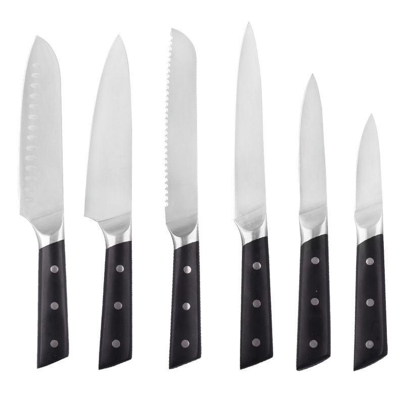 High Quality Matt Polish Kitchen Knife Set 6 Pieces