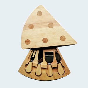 Triangle Cheese Board With Cheese Knife
