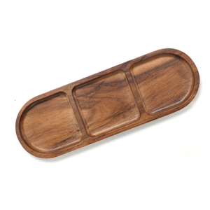 Acacia Wood Divider Tray
