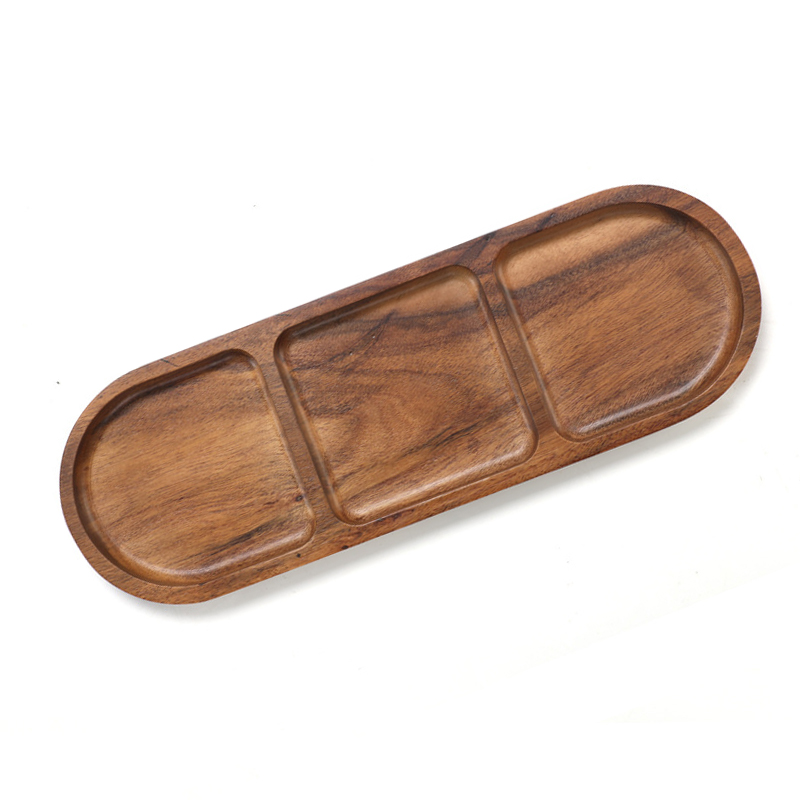 Acacia Wood Divider Tray