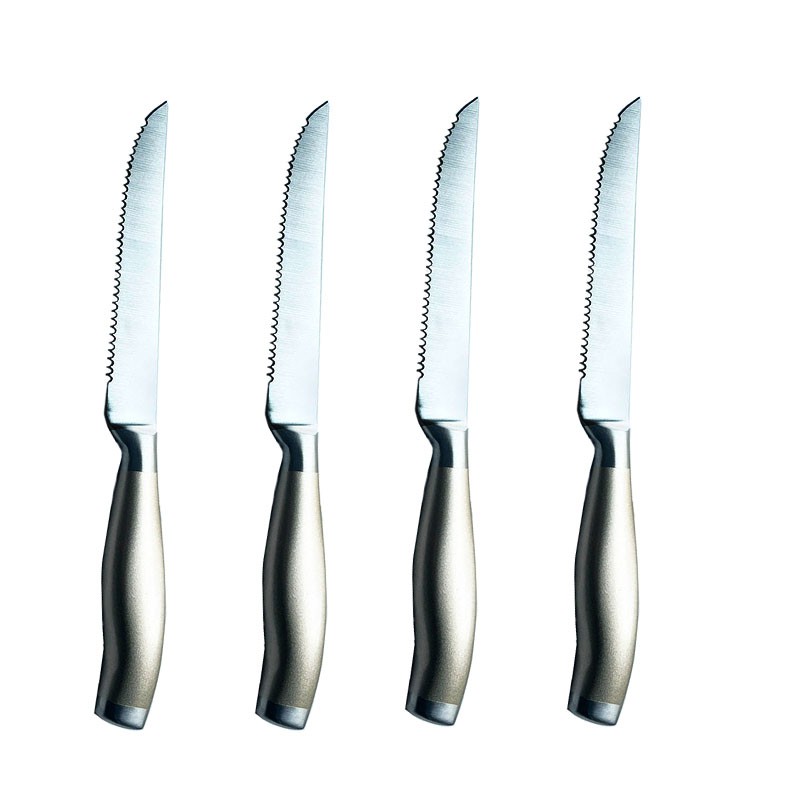 Hollow Handle Gold Steak Knife