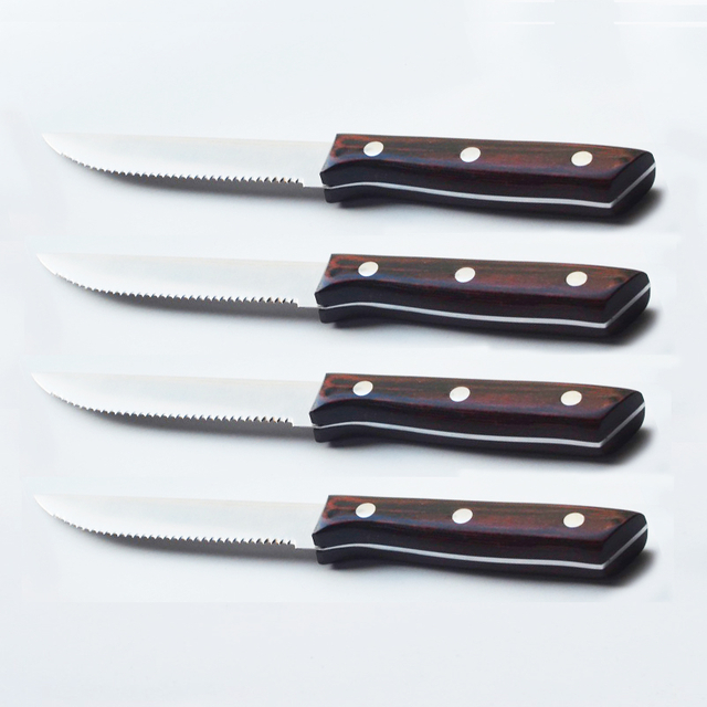Pakka Wood Steak Knife Set S/4