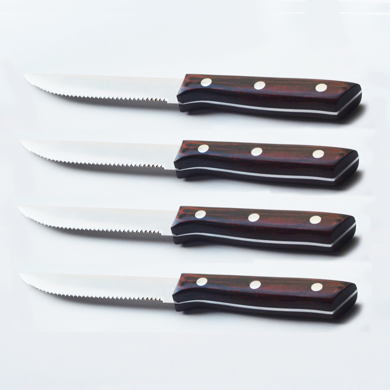 Pakka Wood Steak Knife Set S/4
