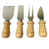 Wood Handle 4pcs Cheese Knife Set