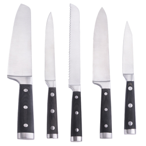 Pakka Wood Santoku Knives Set