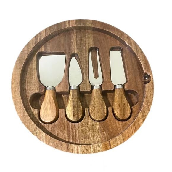 Cutting Cheese Board Set With Cutlery Set