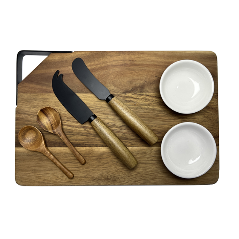 Cutting Board With Cheese Knife