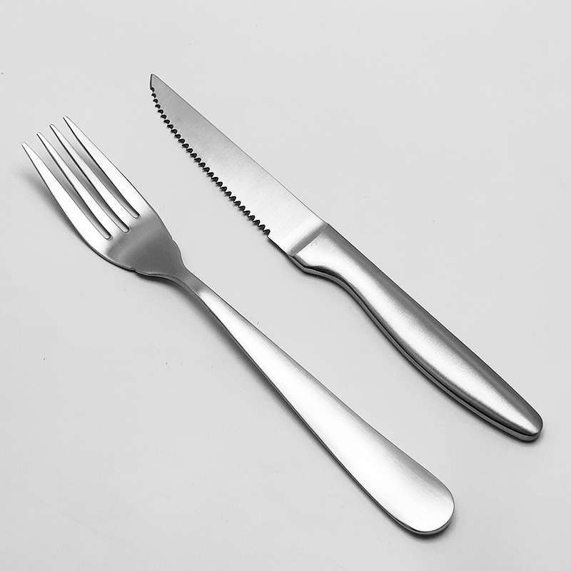 Matt Steak Knife And Fork Set