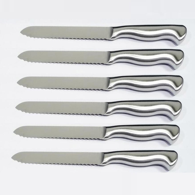 6Pcs Matt Polish Steak Knife Set