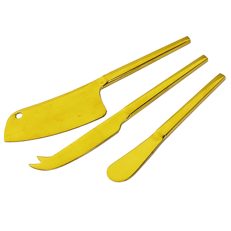 PVD Gold Cheese Tools Set