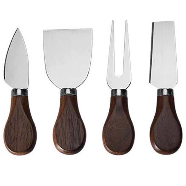 Walnut Handle Cheese Knives
