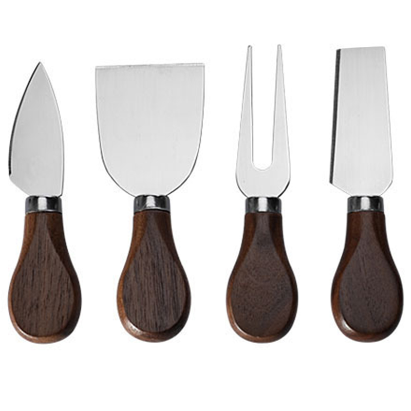 Walnut Handle Cheese Knives