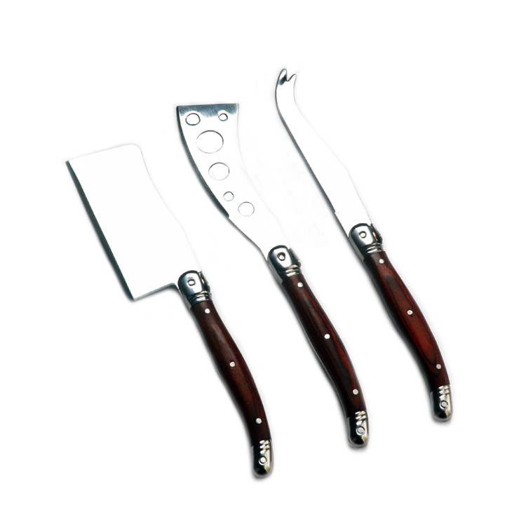 Pakka Wood Handle Cheese Knives