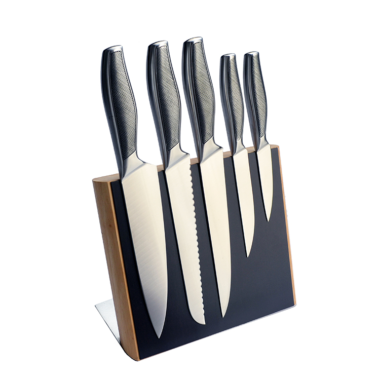 Outdoor 5pcs Hollow Handle Kitchen Knives Set