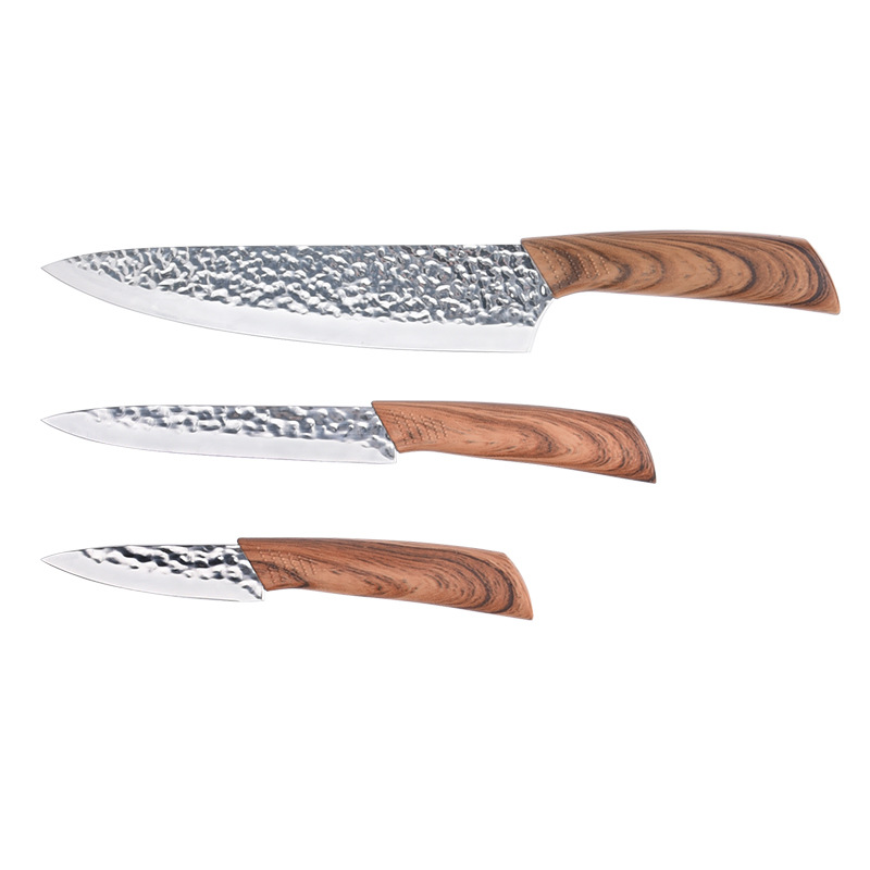 Plastic Handle Mirror Kitchen Knives